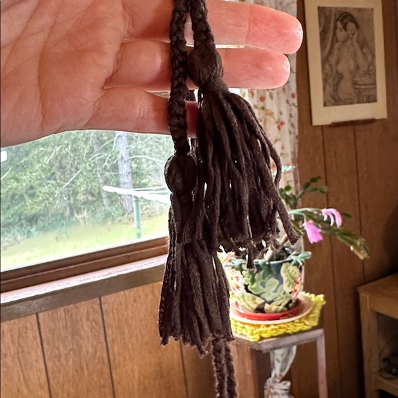 Out From Under • Chocolate Brown Crochet Lace Up Top - Picture 10 of 15